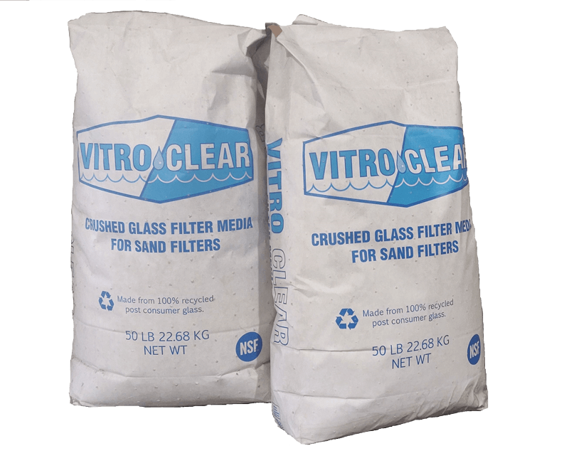 VITROCLEAN VF-001 Crushed Glass Superior Water Filtration Media